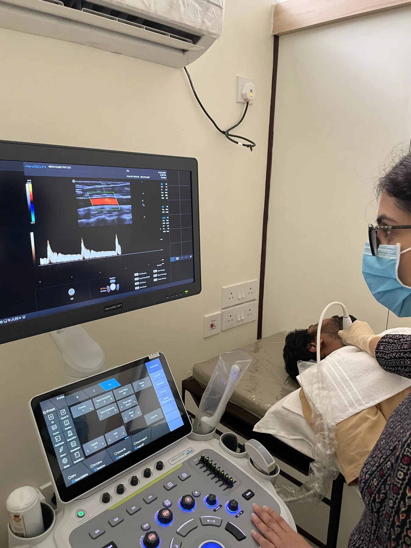 Echocardiography equipment at Hetu Clinic