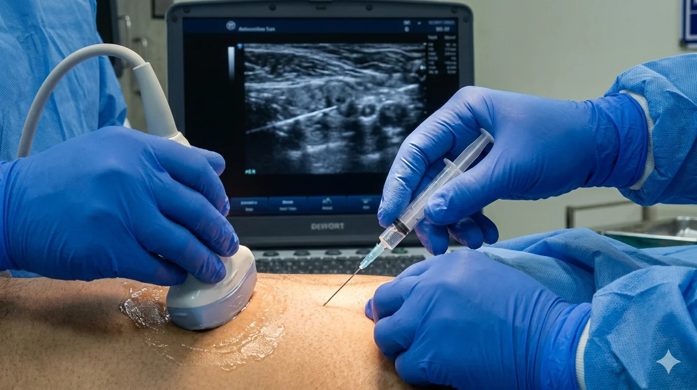 FNAC procedure at Hetu Clinic